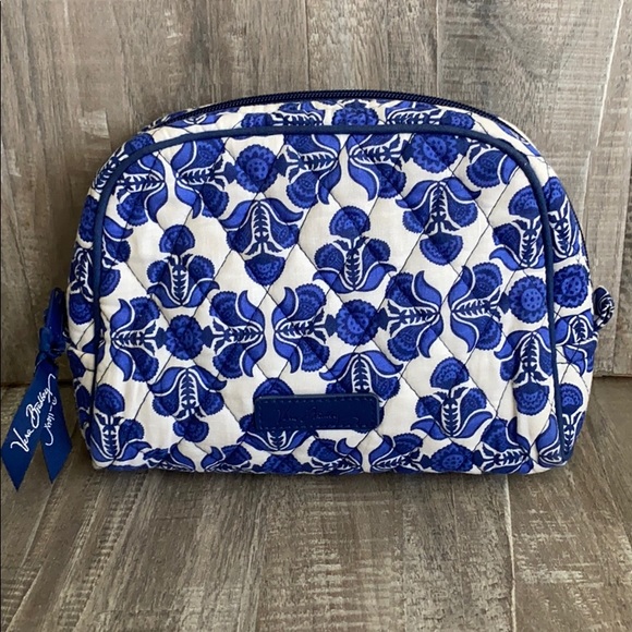 Vera Bradley Handbags - Vera Bradley Cobalt Tile (Retired) Cosmetic Bag 💄